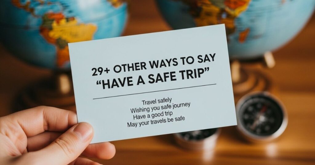 29+ Other Ways to Say Have a Safe Trip