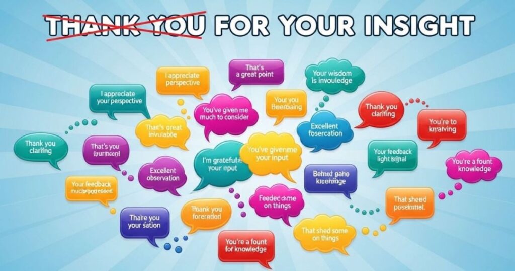 30+ Other Ways to Say Thank You for Your Insight