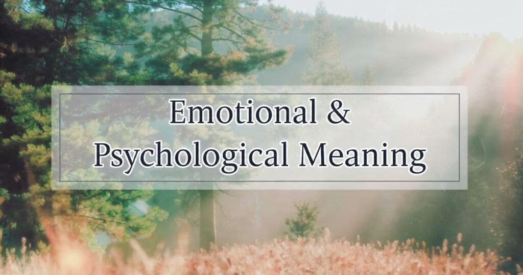 Emotional & Psychological Meaning