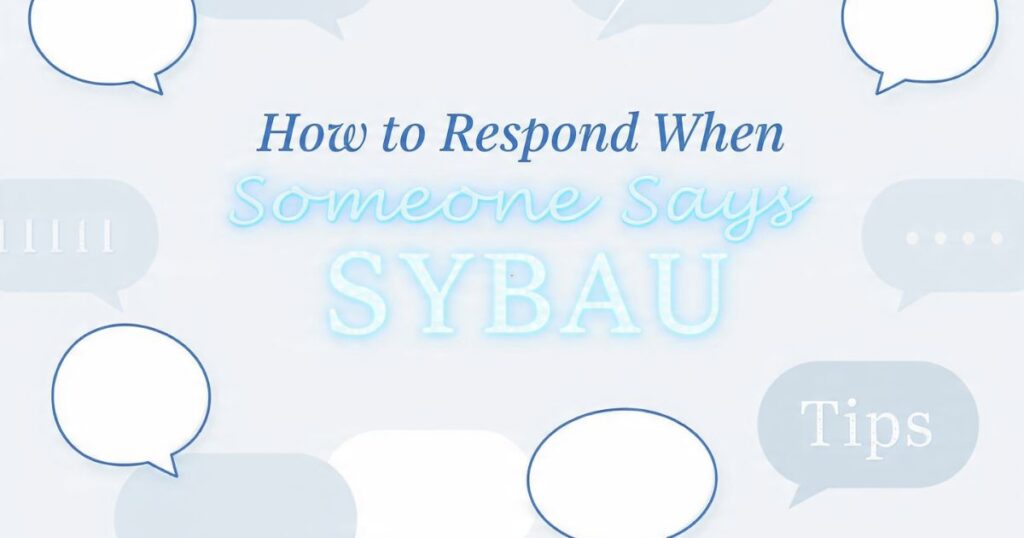 How to Respond When Someone Says SYBAU