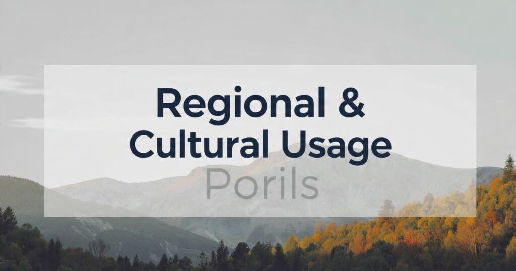 Regional & Cultural Usage