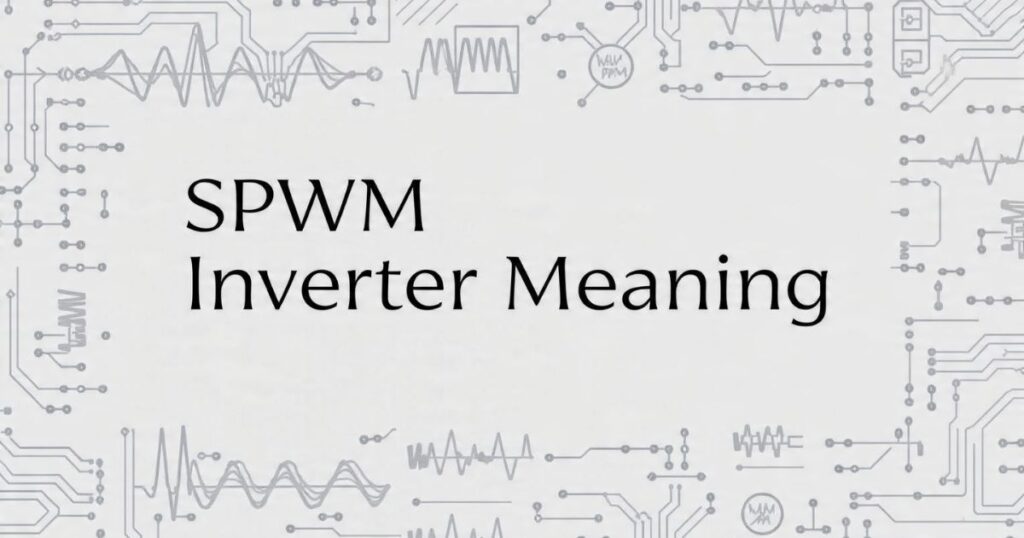 SPWM Inverter Meaning