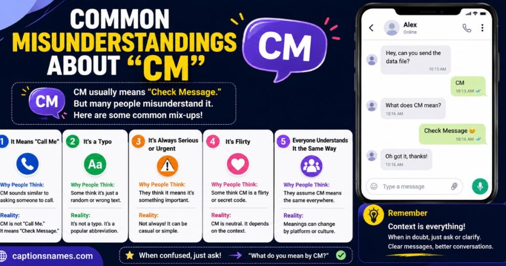 Common Misunderstandings About CM