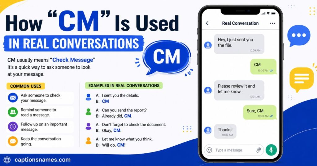 How CM Is Used in Real Conversations