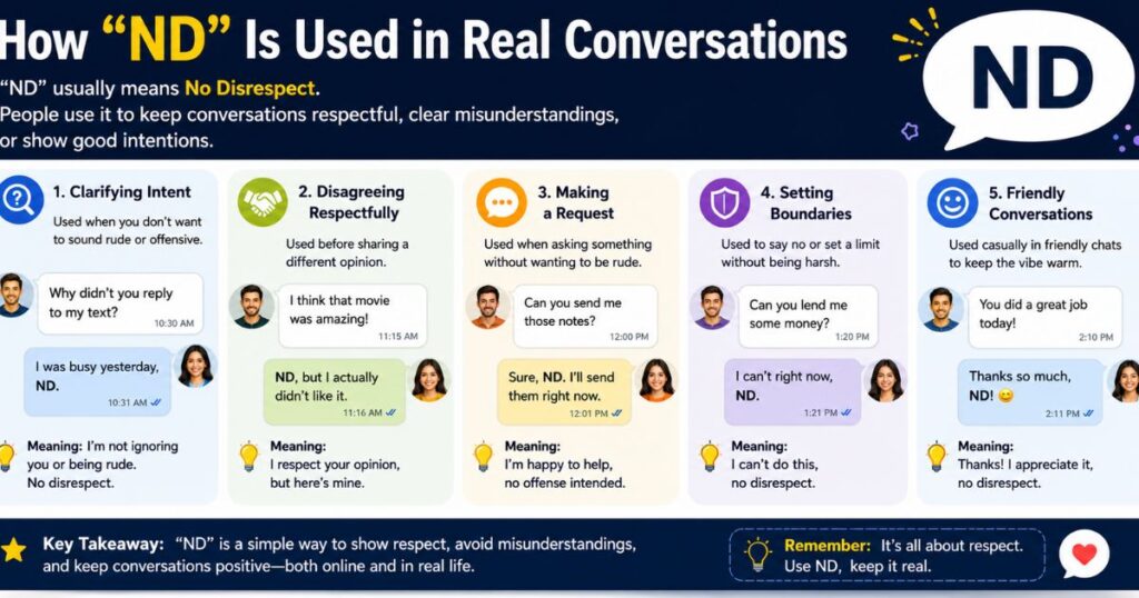 How ND Is Used in Real Conversations