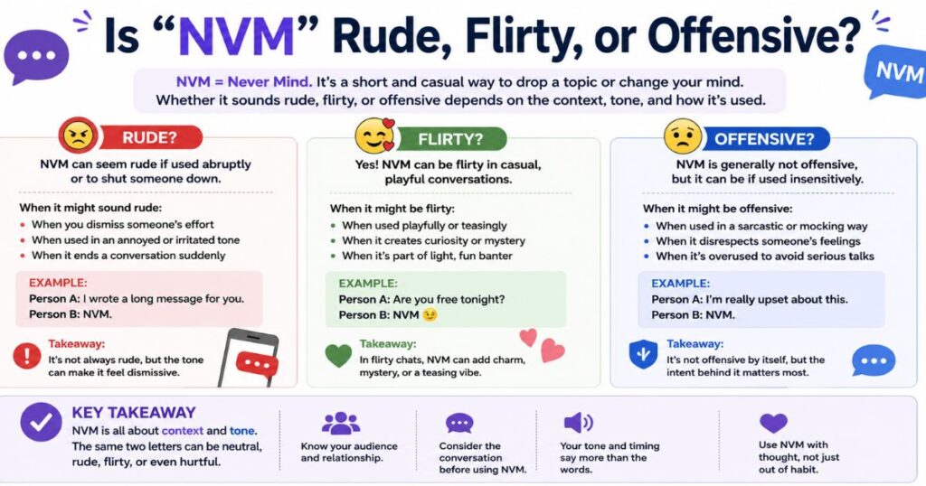 Is NVM Rude, Flirty, or Offensive