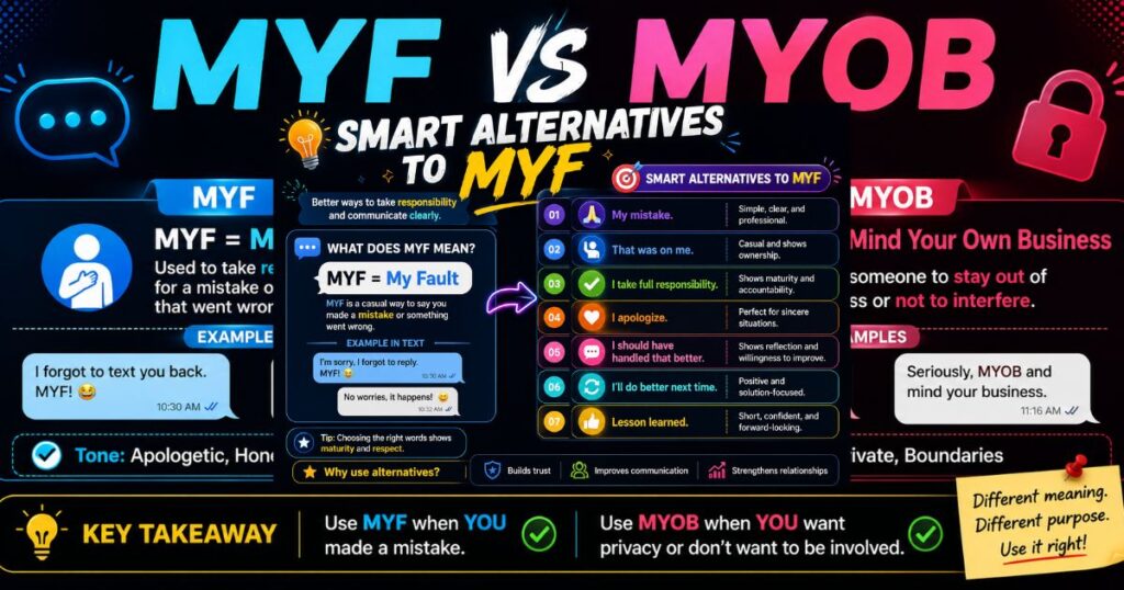 MYF vs MYOB The Key Difference