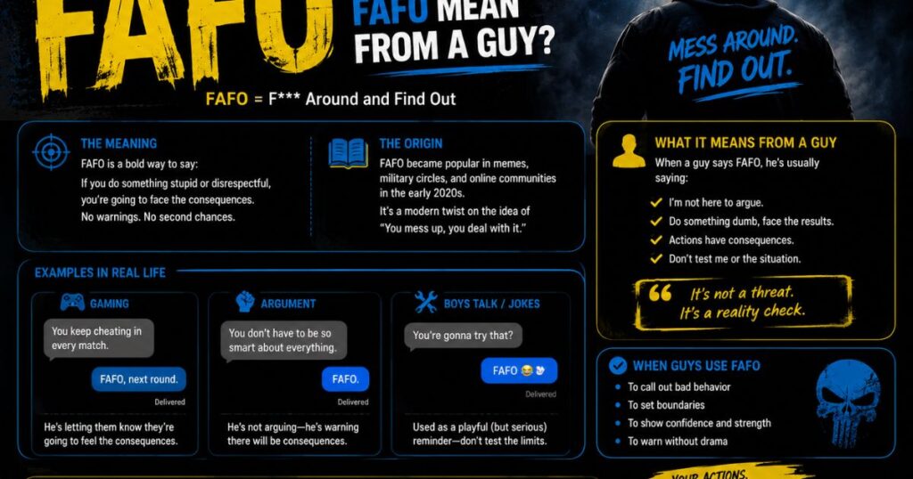 What Does FAFO Meaning From a Guy