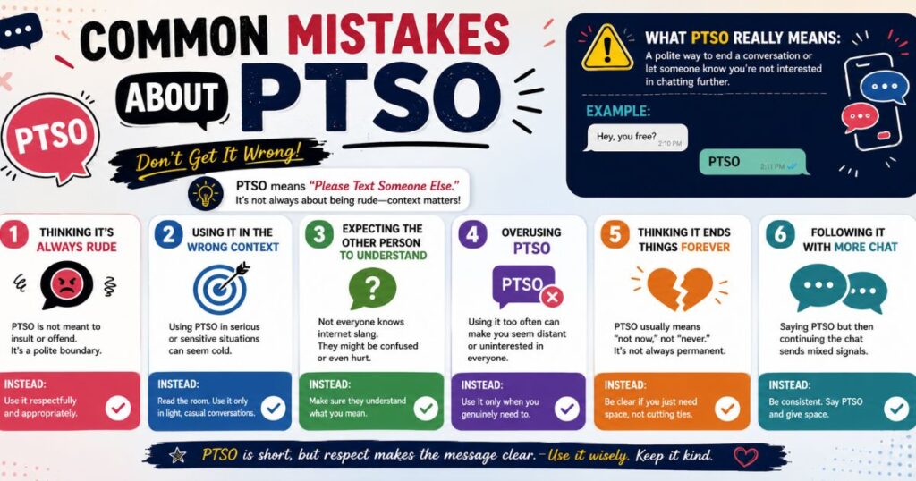 Common Mistakes About PTSO