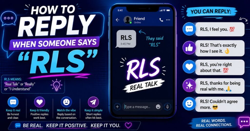 How to reply when someone says rls