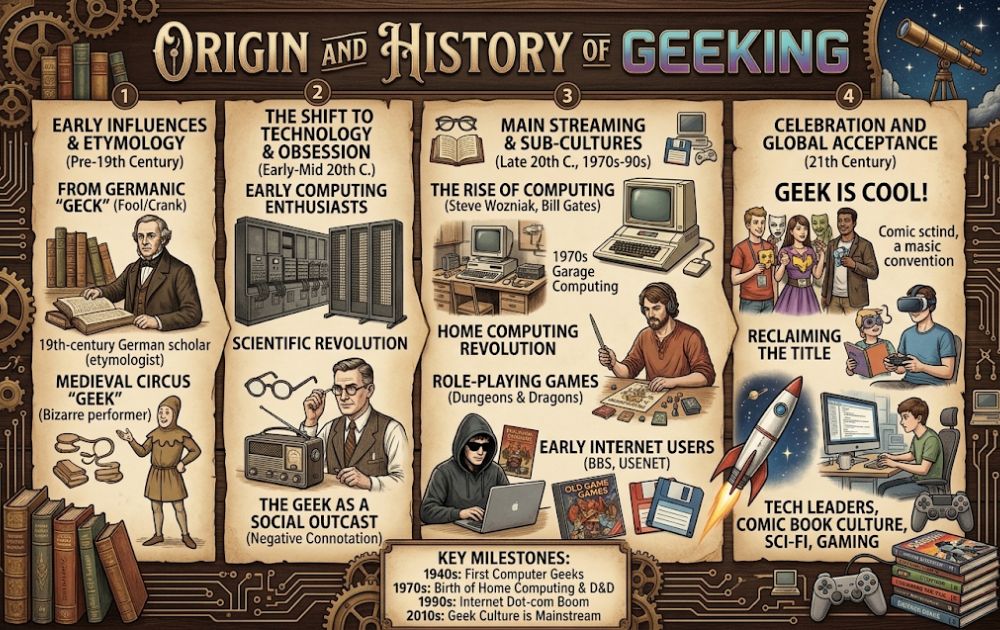 Origin and History of Geeking
