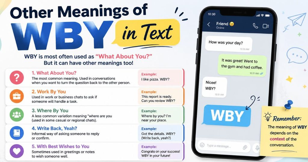 Other Meanings of WBY in Text