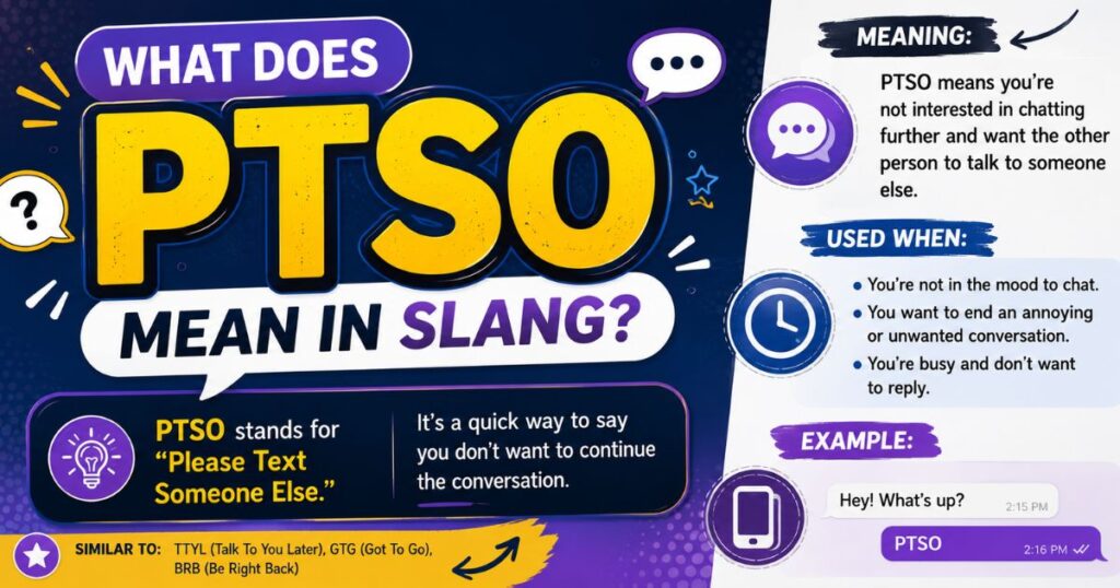 What Does PTSO Mean in Slang