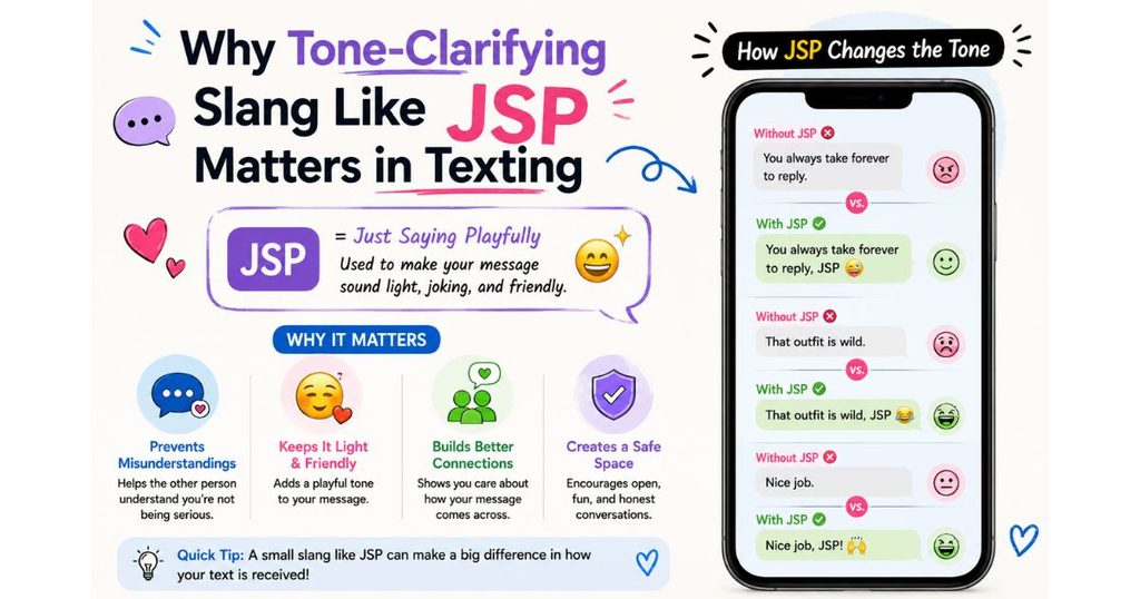 Why Tone-Clarifying Slang Like JSP Matters in Texting