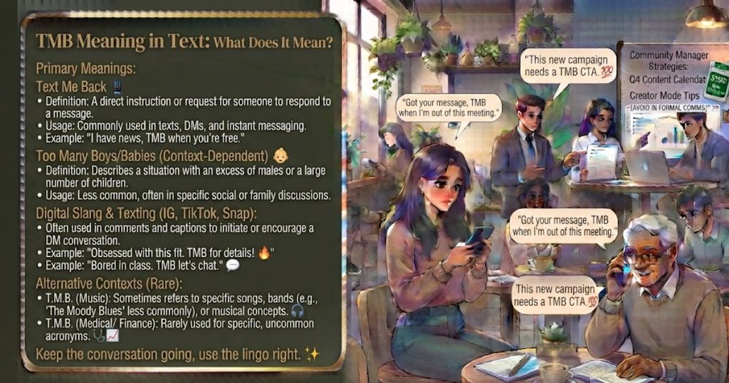 TMB Meaning in Text