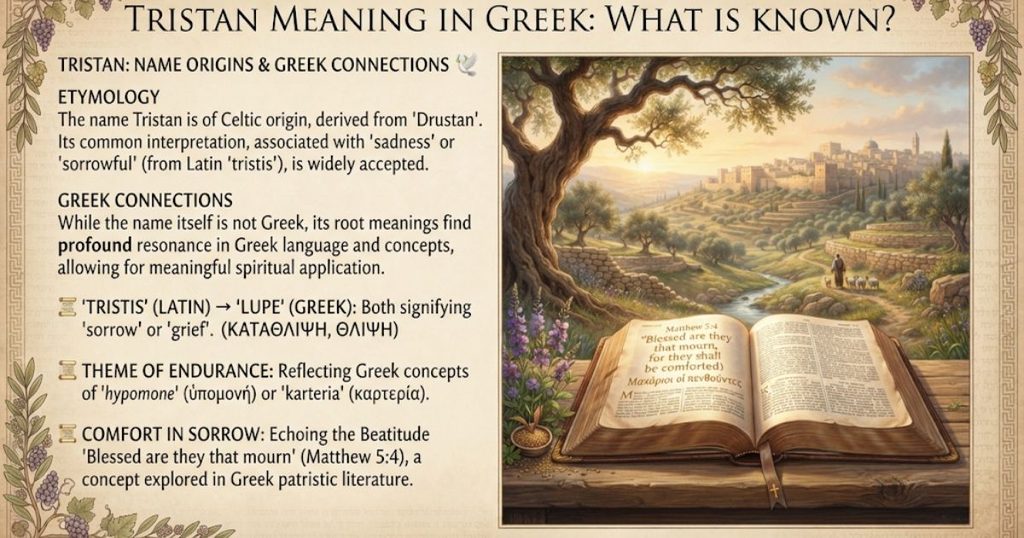 Tristan Meaning in Greek What Is Known