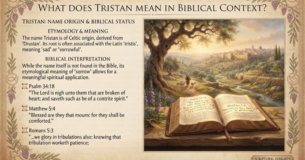 What Does Tristan Mean in Biblical Context 